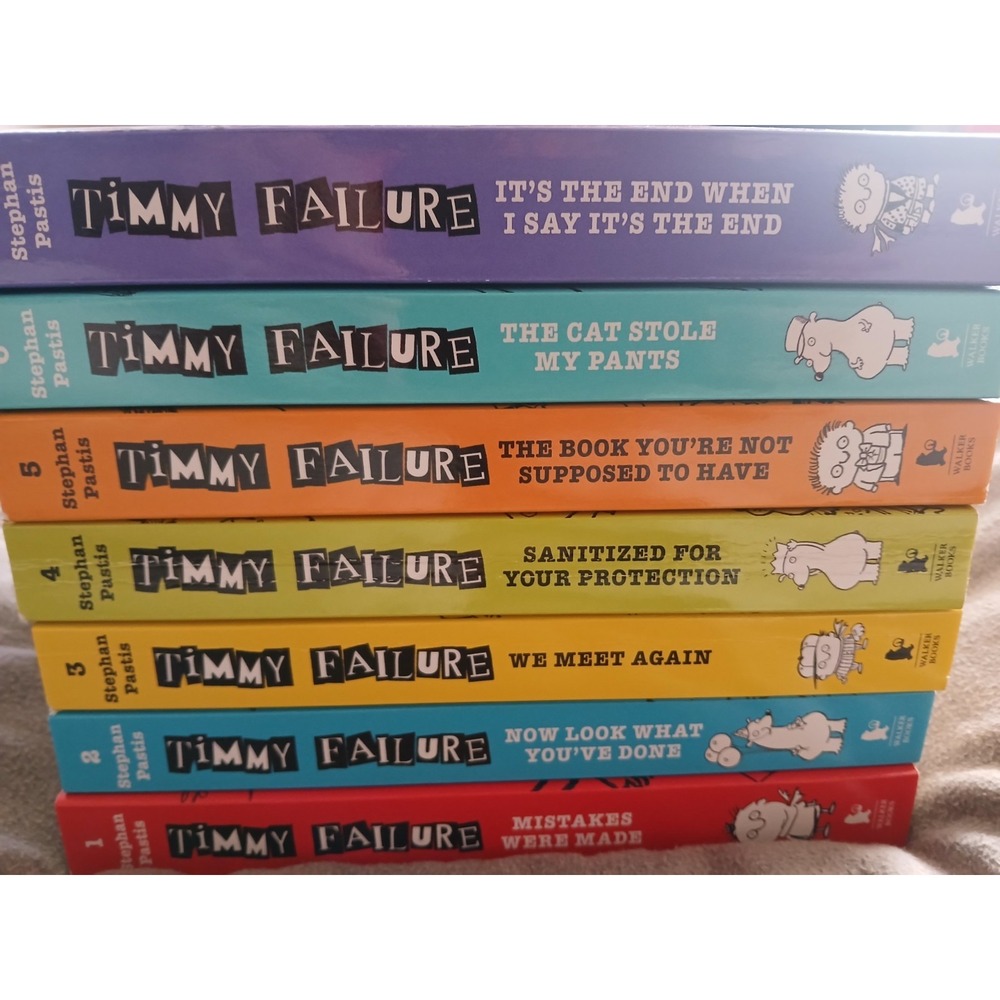 Timmy Failure's Finally Great 7 Books Complete Collection Set Stephan Pastis